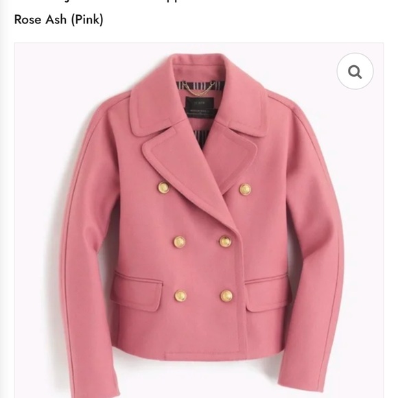 J. Crew Cropped double-breasted peacoat / 6 / BLACK - Picture 9 of 9